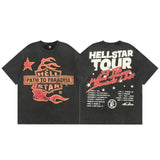 Hellstar T Shirt Graffiti Printing