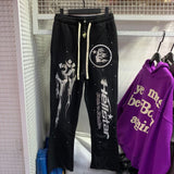 Mens trendy Hoodie & Pants Wash Water Make Old Sweater