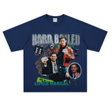 Film Star T Shirt Short Sleeve Retro American T-shirt Men and Women