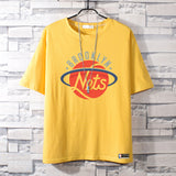 Basketball Sports T Shirt Summer Round Neck All-Matching Loose Short Sleeve T-Shirt Men