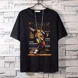 Basketball Sports T Shirt Basketball Sports Kobe James Loose-Fitting Pure Cotton Short Sleeves T-Shirt