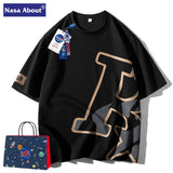 Nasa T-Shirt Short Sleeve Men'S Summer Loose Thin Half Sleeve