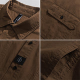 Men Shirts Summer Short Sleeve Men Loose Casual Jacket