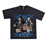 Film Star T Shirt Loose Heavy Retro Street Cotton T-shirt