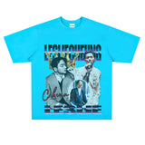 Film Star T Shirt Loose Heavy Retro Street Cotton American T-shirt Men and Women