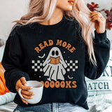 Halloween Ghost Print Crew Neck Sweatshirts Casual Long