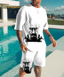 Heisenberg T Shirt T-Shirt Short Sleeve Suit 3d Deadly Poison Artist Printed Casual Sports