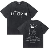 Cactus Jack Utopia Graphic Tshirt Washed Vintage Setwear Men