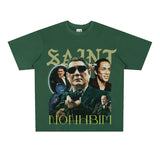 Film Star T Shirt Loose Heavy American Retro Street Personality T-shirt Men
