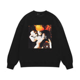 Purple Brand Sweatshirt Loose Crew Neck Sweater