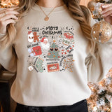 Retro Christmas Sweatshirt Aesthetic Claus