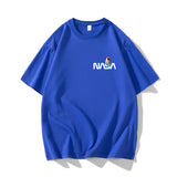 Nasa T Shirt Summer Men'S Short Sleeve Loose Half-Sleeve Top