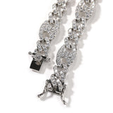 Chains Hip Hop Necklace Copper Zircon Pig Nose Cuban Chain St. Valentine's Spectrum