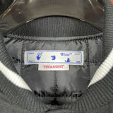 Off White Jacket Autumn/Winter OW Heavy Industries Cartoon Pattern Embroidered Woolen Jacket