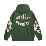 Denim Tears Hoodie Alphabet Foam Print Fleece Hoodie Sweater
