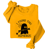 I Found This Humerus Ghost Halloween Sweatshirt Humerus