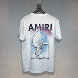 Amiri T Shirt Printed Casual Hip Hop Short-Sleeved T-shirt for Men