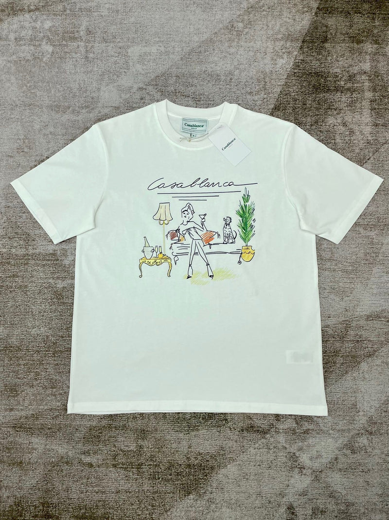 Casablanca T Shirts Fashion Loose Tee