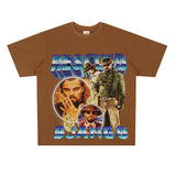 Film Star T Shirt Rescued Ginger Loose Retro Street American T-shirt Men and Women