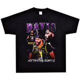 Basket Ball Star T Shirt Short Sleeve Printed T-shirt Retro Hip Hop Loose Cotton Washed Distressed