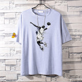 Basketball Sports T Shirt Nba Basketball Clothes Commemorative Kobe No. 24 Cotton Short-Sleeved T-Shirt Men'S Loose