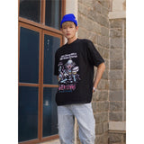 Basket Ball Star T Shirt Cotton Short Sleeve Loose American Retro T-shirt for Men and Women