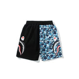 Aape Shorts Summer Fashion Brand Men's and Women's Camouflage Color Matching Casual Shorts