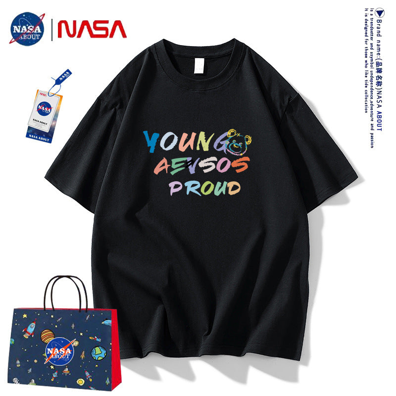 Nasa T Shirt Short-Sleeved T-Shirt Men'S Summer Half Sleeve Boys Clothes