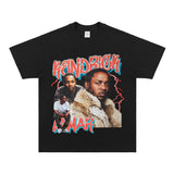 Kendrick Lamar T Shirts Hip Hop Rap Loose Short Sleeves