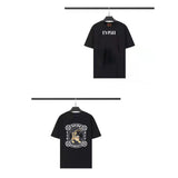 Evisu T Shirts Loose and Versatile Unisex T Shirts