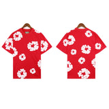Denim Tears T Shirts Kapok Puff Print Short Sleeve T-shirt