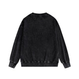 Purple Brand Distressed Sweatshirt Retro Vintage Crew Neck Sweater