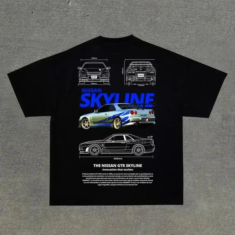 Casual Cotton Classic Fashion Design Car letter pattern