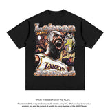 Nba T Shirt James Printed Short-Sleeved T-shirt Men's and Women's Heavy Fashion Brand round Neck Washed