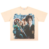 Film Star T Shirt Movie Harry PROTONIC Magic Street Style Short Sleeve Loose American T-shirt
