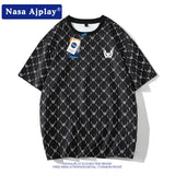 Nasa T-Shirt Short-Sleeved T-Shirt Men'S Summer Five-Point T-Shirt