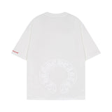 CHH Chrome Heart T Shirts Chrome Hearts Sanskrit Horseshoe Pattern Short Sleeve T-Shirt