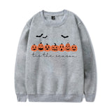 Happy Halloween Pumpkins Tis The Season Print Sweatshirts