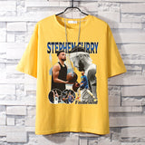 Basketball Sports T Shirt Curry Basketball Sports Loose Student All-Match Short-Sleeved T-Shirt Men
