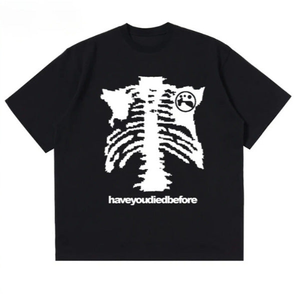 Summer casual t-shirt loose short sleeve print