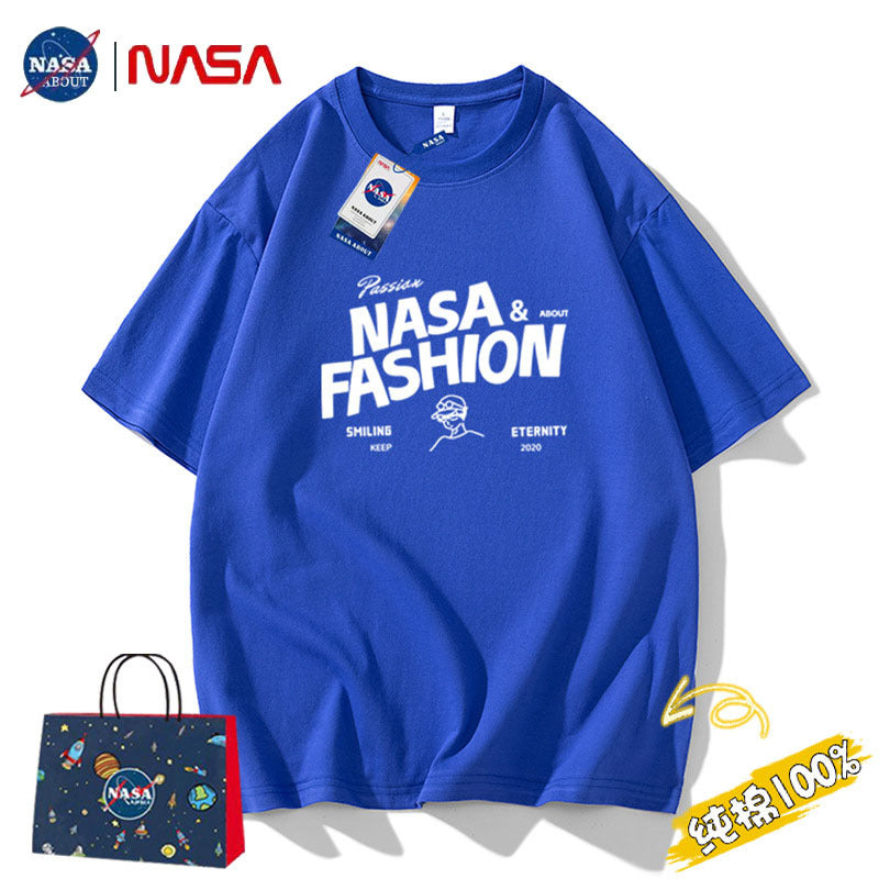 Nasa T Shirt Short Sleeve T-Shirt Men'S Half Sleeve