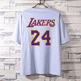 Basketball Sports T Shirt Nba Commemorative Kobe No. 24 Sweatshirt Student Short Sleeve T-Shirt Men'S Loose