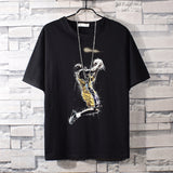 Basketball Sports T Shirt Basketball Sports Kobe James Loose-Fitting Pure Cotton Short Sleeves T-Shirt