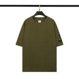 Cp Company T Shirts Men's Cotton Embroidered Casual Crew Neck