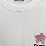 GCD T-Shirt GCDS Star Embroidery Label Short Sleeve T-Shirt Crew Neck
