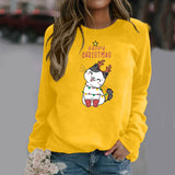 Casual Round Neck Women'S Pullover Raglan Long Sleeved