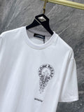 Chh Chrome Hearts T Shirts Sanskrit Casual Loose Short Sleeve T-Shirt