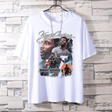 Basketball Sports T Shirt Loose Student Basketball Sport Short Sleeve T-Shirt Men'S Cotton Casual Top