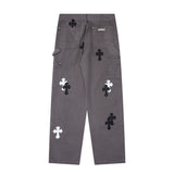 CHH Chrome Hearts Jeans Unisex Casual Loose Jeans