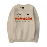 Happy Halloween Pumpkins Tis The Season Print Sweatshirts